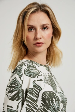 BLUZKA DAMSKA L-TS-4409 D.BROWN