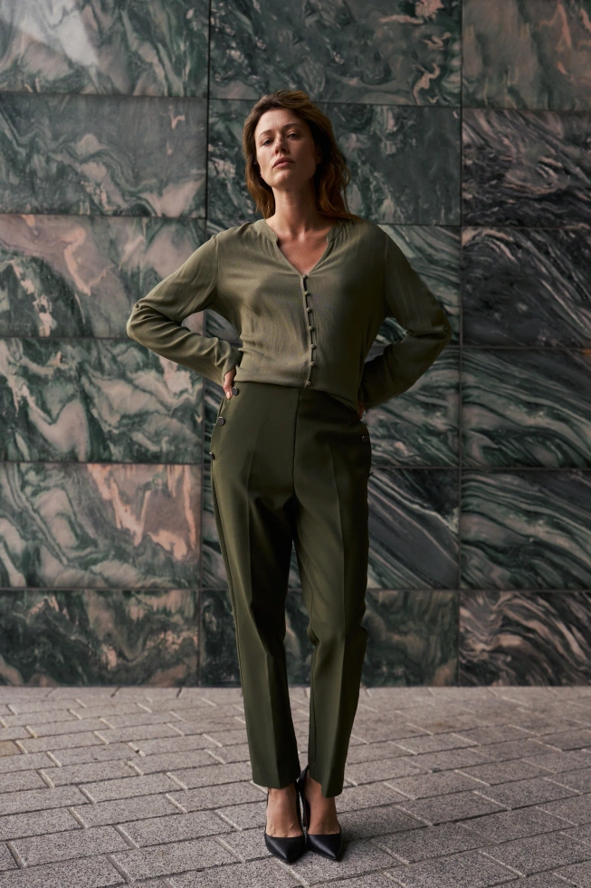 WOMEN'S PANTS Z-SP-4802 D.OLIVE