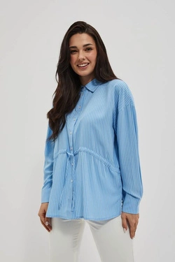 LADIES SHIRT L-KO-4014 L.BLUE