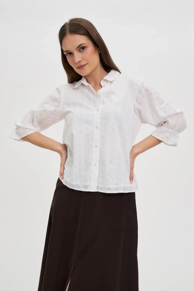 KOSZULA DAMSKA L-KO-4654 WHITE-pakiet