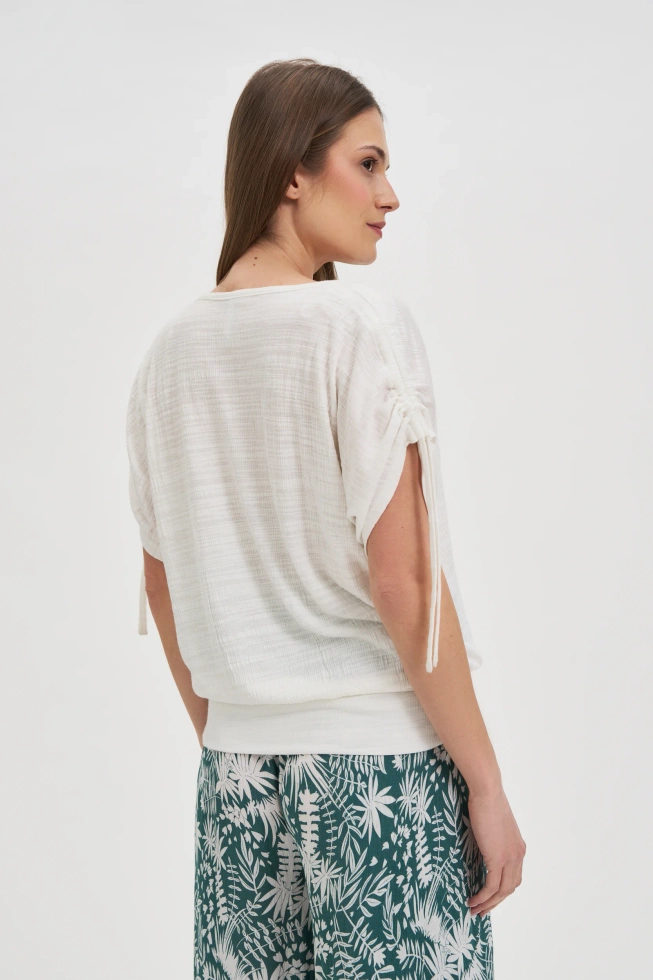 KOSZULKA DAMSKA L-TS-4722 OFF WHITE