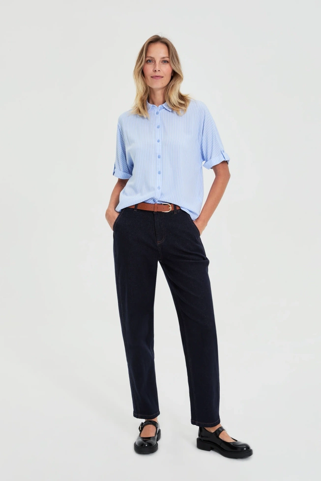 WOMEN'S SHIRT L-KO-4917 L.BLUE