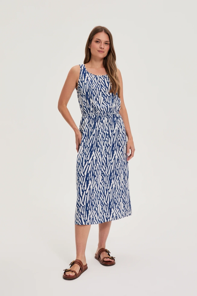 WOMEN'S DRESS L-SU-4658 BLUE