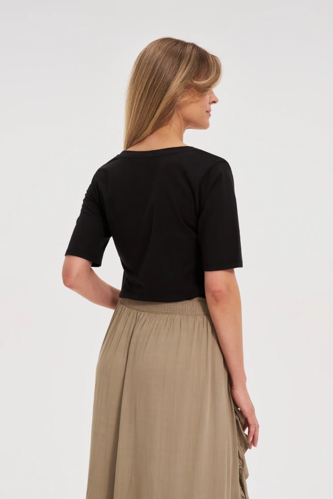 WOMEN'S TSHIRT L-TS-4662 BLACK