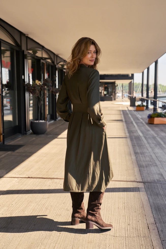 WOMEN'S DRESS Z-SU-4812 D.OLIVE