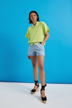 SZORTY DAMSKIE L-SH-4308 L.BLUE