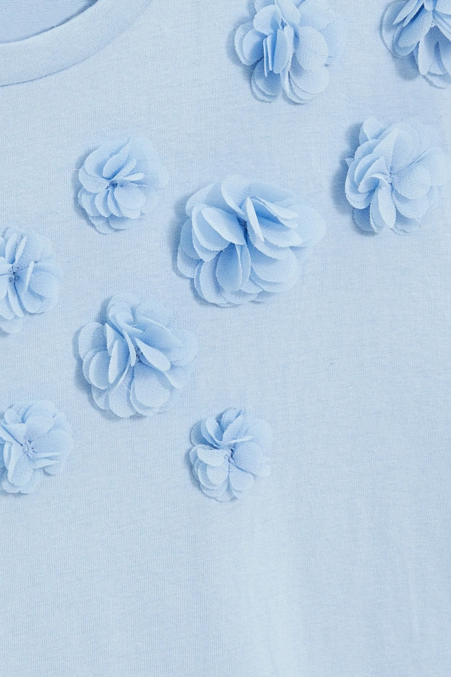 KOSZULKA DAMSKA L-TS-4957 L.BLUE-pakiet