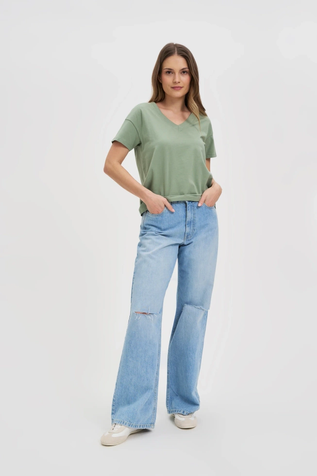 WOMEN'S TSHIRT L-TS-4625 OLIVE