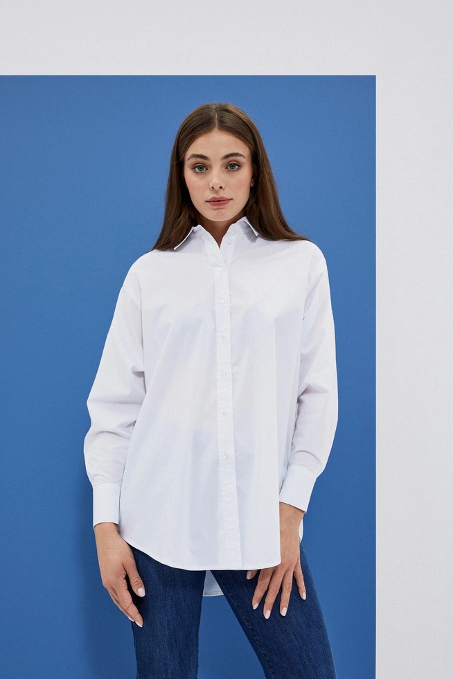 LADIES SHIRT L-KO-4002 WHITE