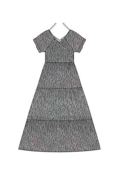 WOMEN'S DRESS L-SU-4956 BROWN