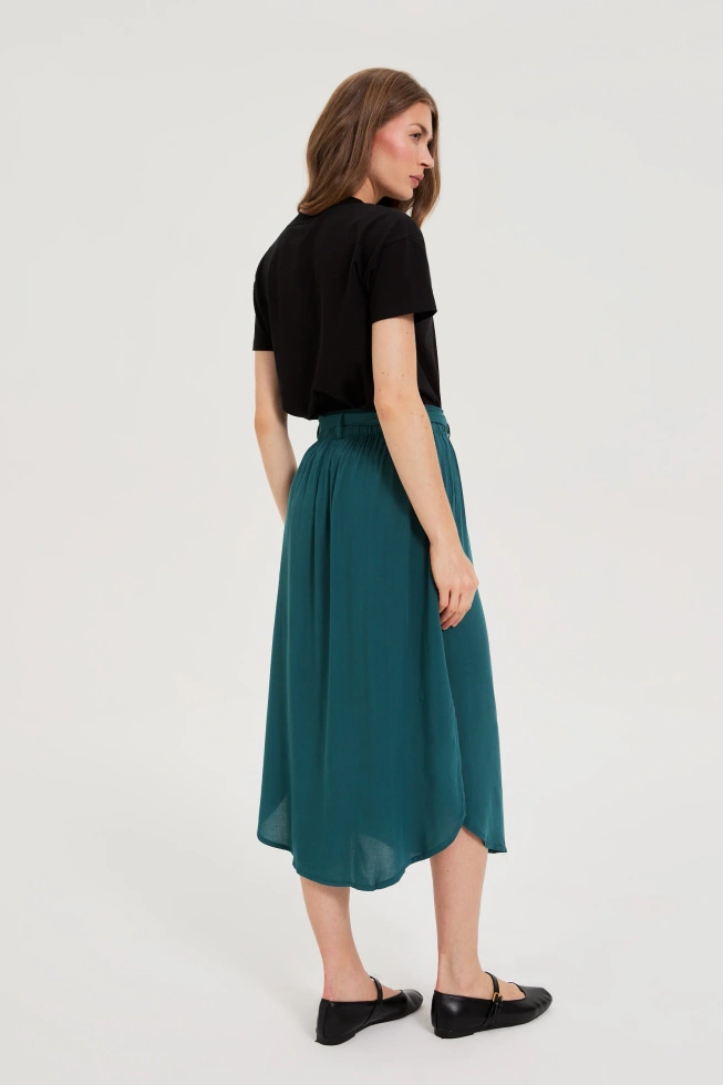 SPÓDNICA DAMSKA L-SC-4620 D.GREEN