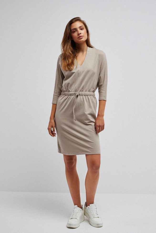 Plain knitted dress