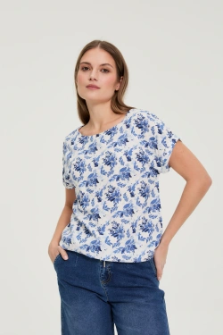 WOMEN'S SHIRT L-KO-4920 OFF WHITE