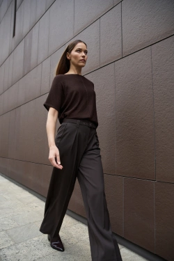 WOMEN'S SWEATER Z-SW-4867 BROWN-set