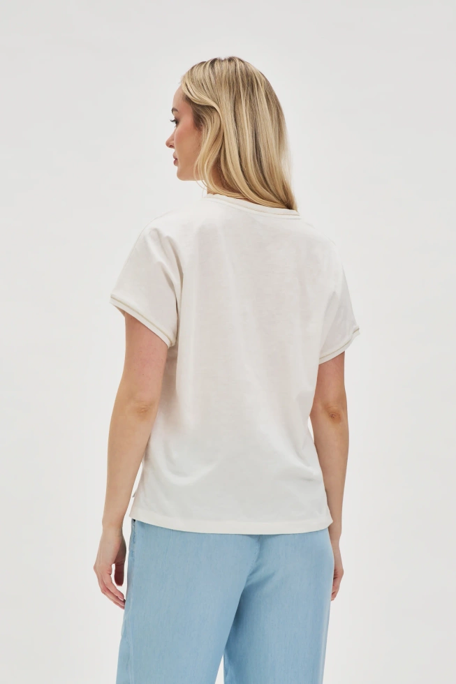 WOMEN'S TSHIRT L-TS-4693 OFF WHITE-set