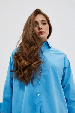 LADIES SHIRT L-KO-4002 L.BLUE