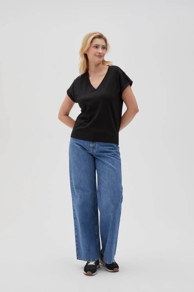 WOMEN'S TSHIRT L-TS-4621 BLACK