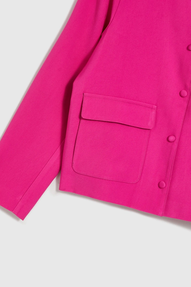 WOMEN'S JACKETS L-KU-4618 FUCHSIA
