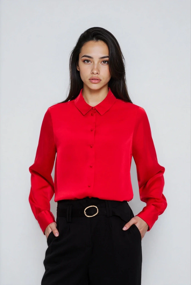 WOMEN'S SHIRT Z-KO-4831 RED