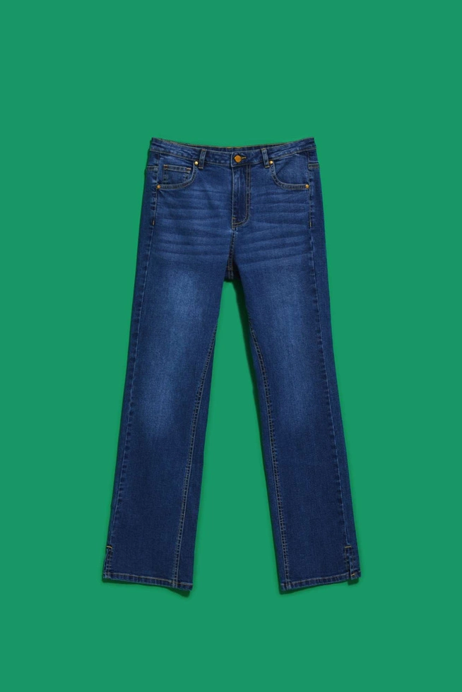 LADIES JEANS L-JE-4001 D.BLUE