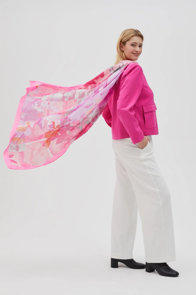 WOMEN'S SCARF L-SZ-4603 PINK