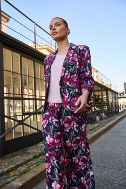 WOMEN'S BLAZER L-MR-4915 NAVY