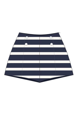 WOMEN'S SHORTS L-SH-4902 NAVY-set