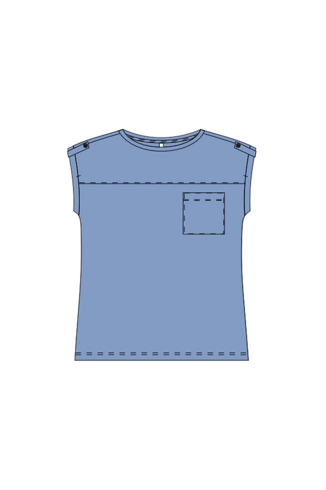 WOMEN'S TSHIRT L-TS-4706 L.BLUE-set