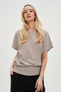 WOMEN'S TSHIRT L-TS-4664 L.BEIGE