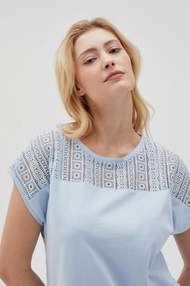 WOMEN'S TSHIRT L-TS-4641 L.BLUE