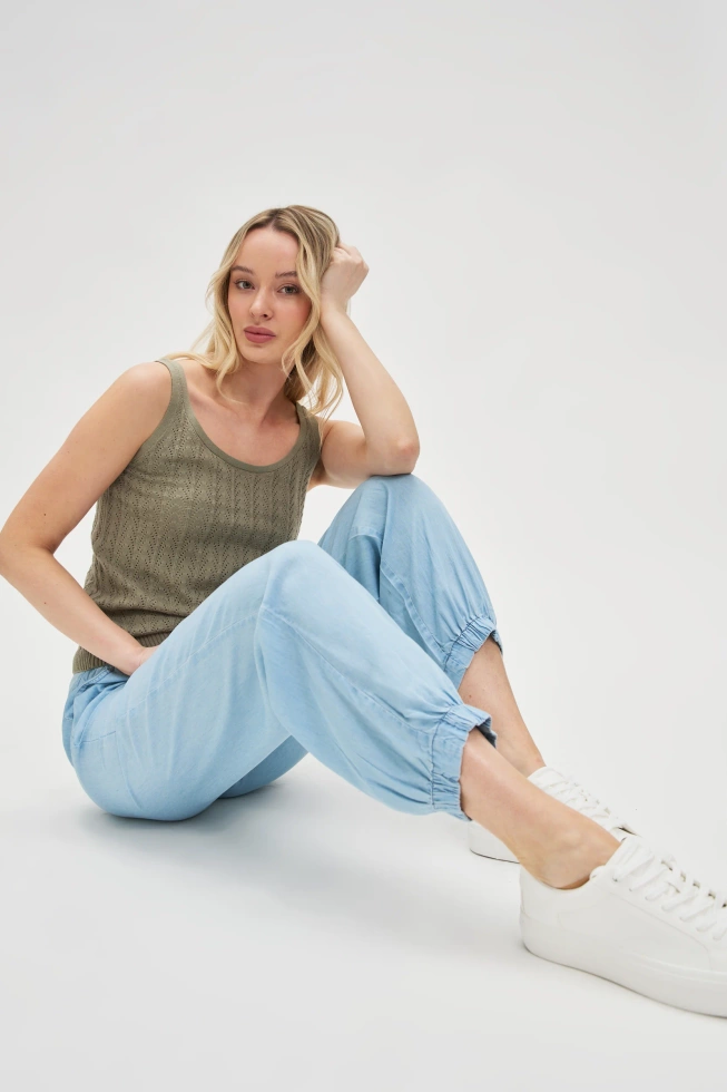 WOMEN'S PANTS L-SP-4620 BLUE-set