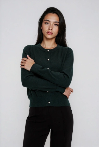 WOMEN'S SWEATER Z-SW-4869 D.GREEN