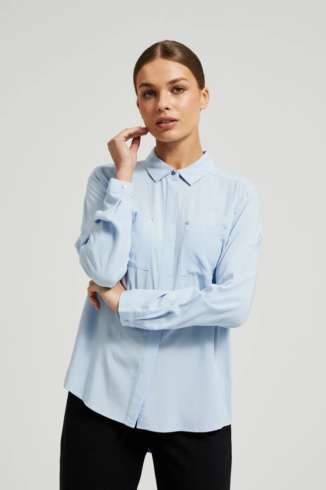 WOMEN'S SHIRT Z-KO-4516 L.BLUE