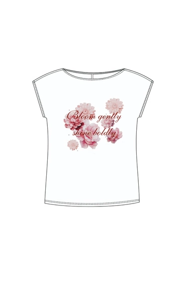 WOMEN'S TSHIRT L-TS-4986 WHITE-set