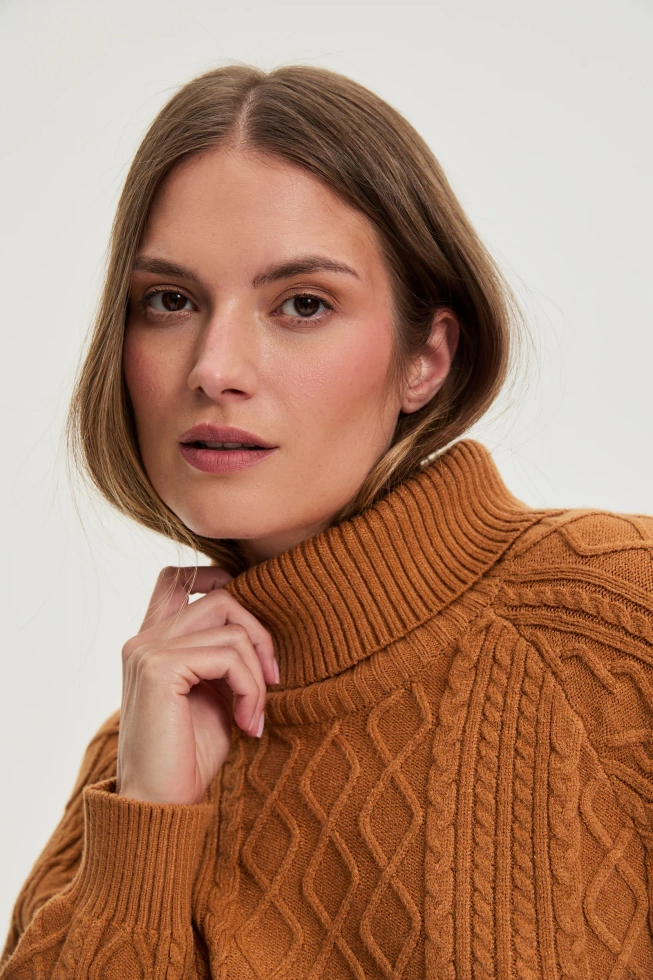 WOMEN'S SWEATER Z-SW-4848 CAMEL