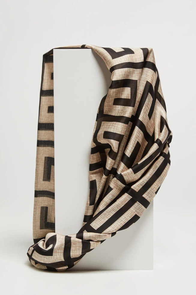 WOMEN'S SCARF L-SZ-4611 BLACK