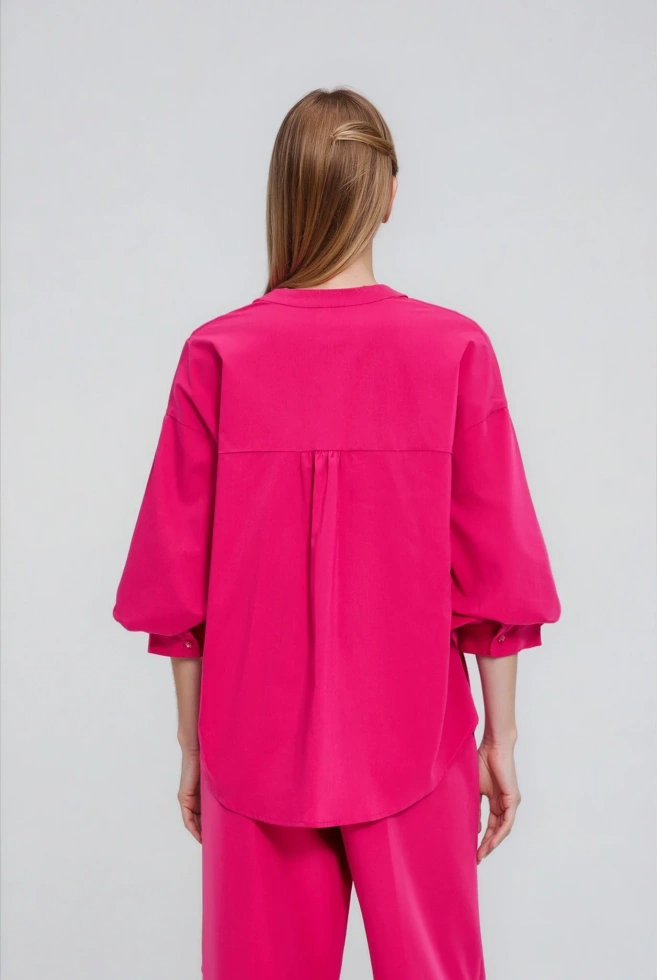 KOSZULA DAMSKA L-KO-4908 FUCHSIA