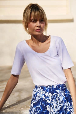 WOMEN'S TSHIRT L-TS-4662 WHITE