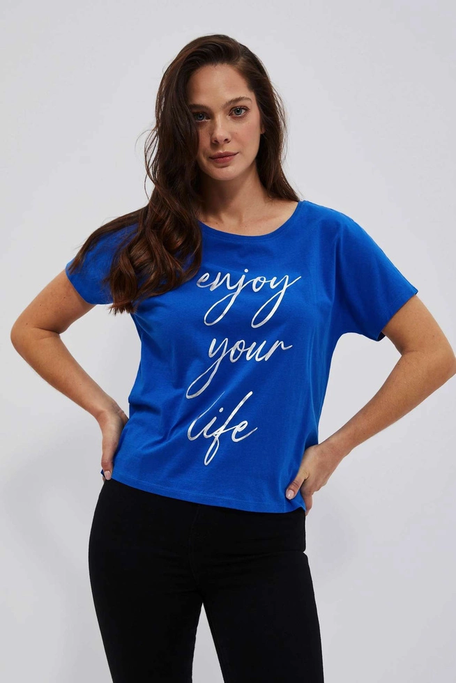 LADIES TSHIRT L-TS-4045 BLUE