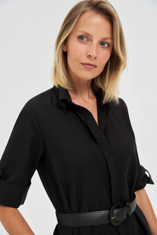 WOMEN'S DRESS L-SU-4641 BLACK