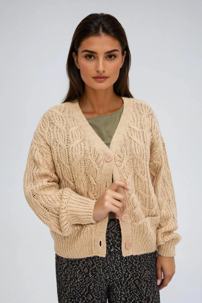 WOMEN'S SWEATER Z-SW-4808 BEIGE MEL-set