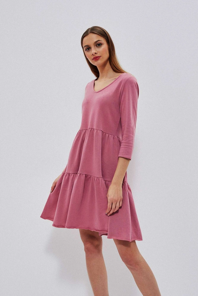 Dress with a frill