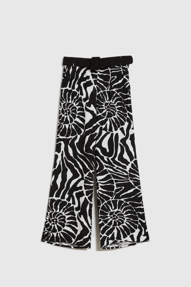 SPODNIE DAMSKIE L-SP-4630 BLACK_WHITE