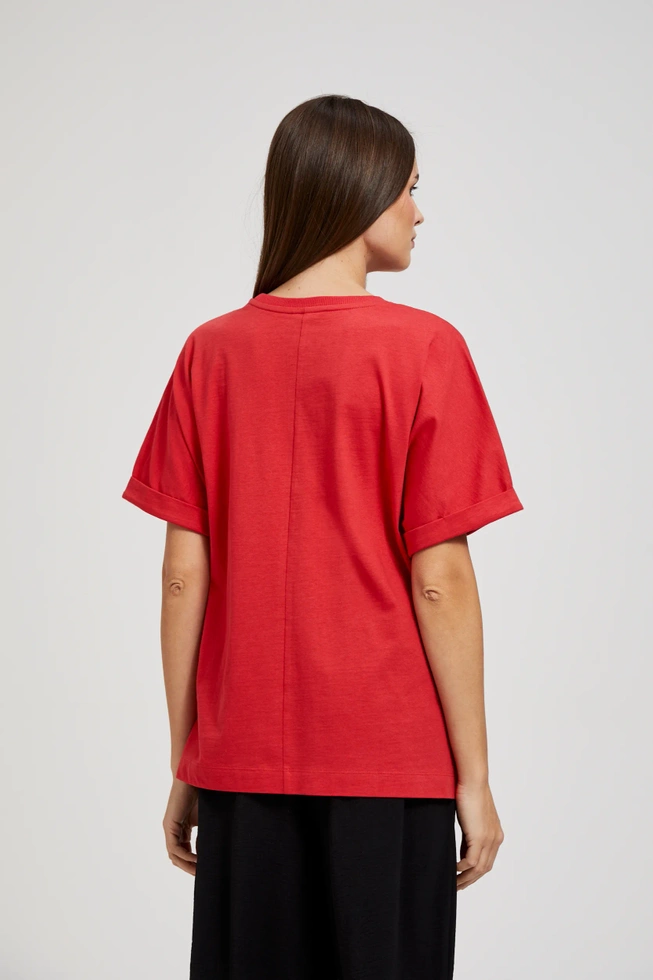 BLUZKA DAMSKA L-TS-4420 RED