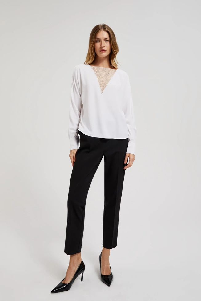 WOMEN'S SHIRT Z-KO-4535 OFF WHITE