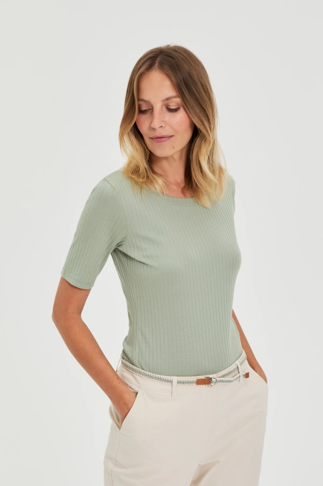 WOMEN'S TSHIRT L-TS-4916 OLIVE-set