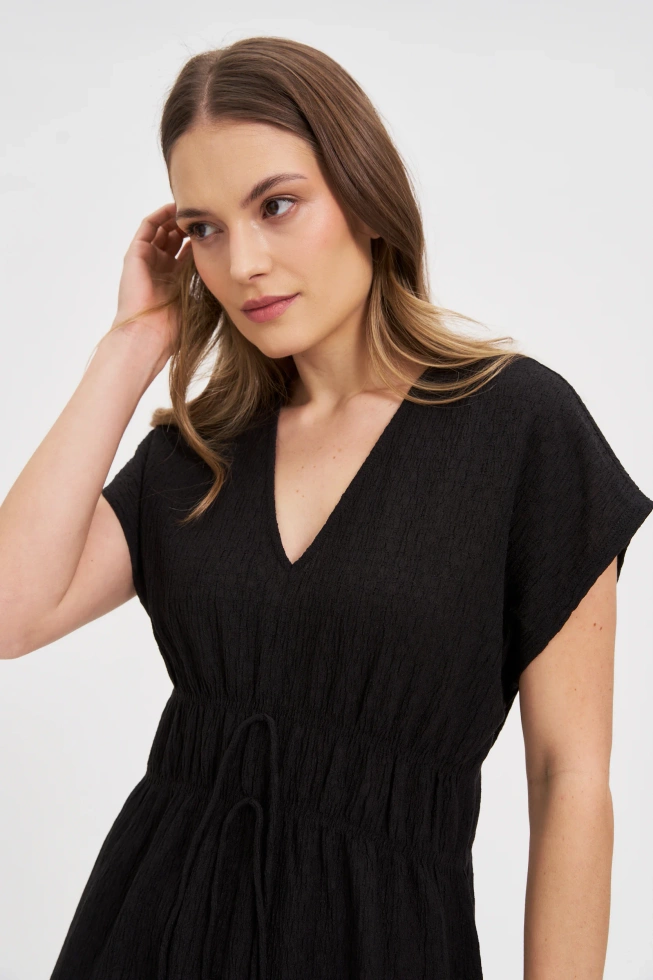 WOMEN'S DRESS L-SU-4618 BLACK