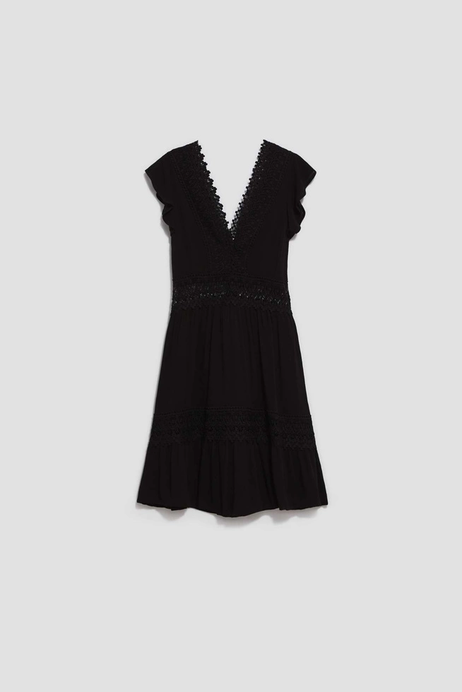 LADIES DRESS L-SU-4045 BLACK