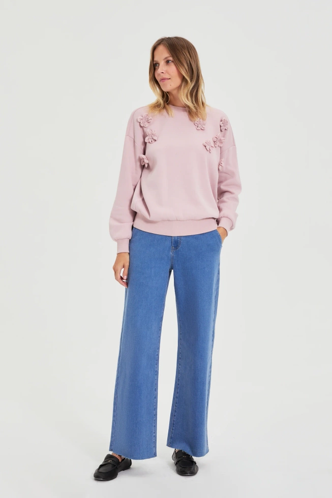 BLUZA DAMSKA L-BL-4915 DUSTY PINK-pakiet