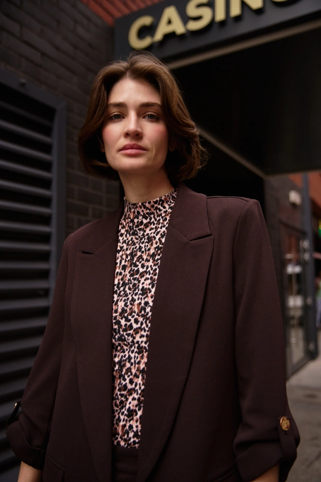 WOMEN'S JACKETS Z-MR-4800 BROWN